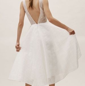 Anthropology bhldn shep white wedding dress 2